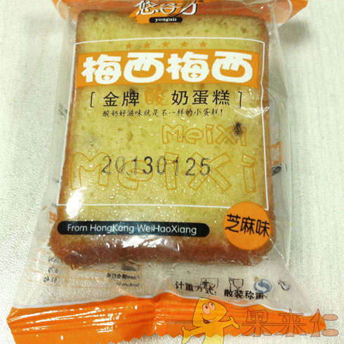 果來(lái)仁休閑食品-芝麻味酸奶蛋糕