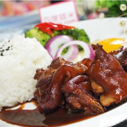 巧仙婆砂鍋燜魚(yú)飯快餐-醬香豬蹄飯