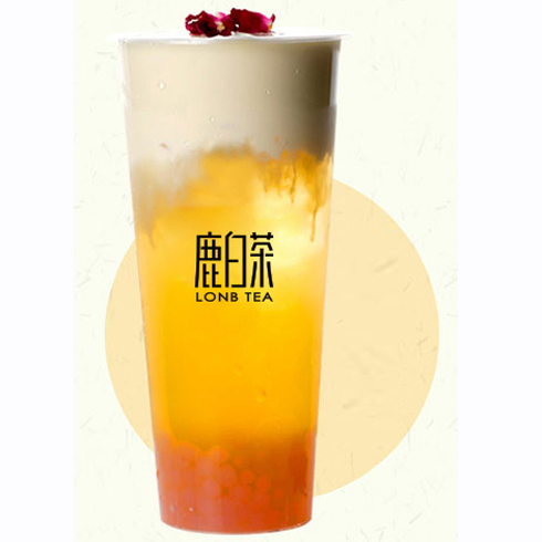 鹿白茶飲品-美麗夕陽