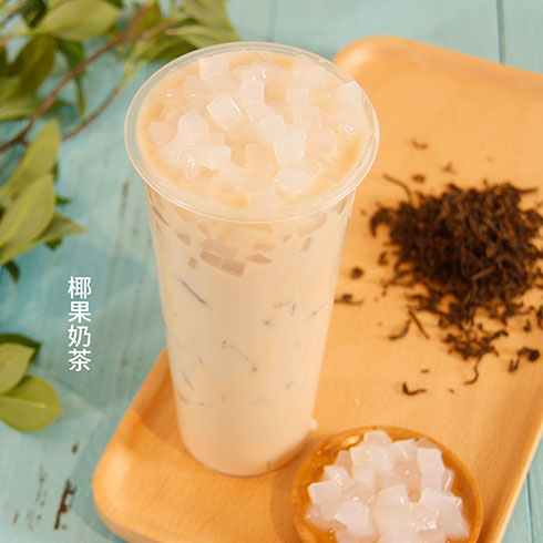 慕茶茶飲-椰果奶茶